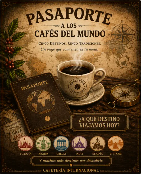 Presentación completa de la experiencia Cafés del mundo